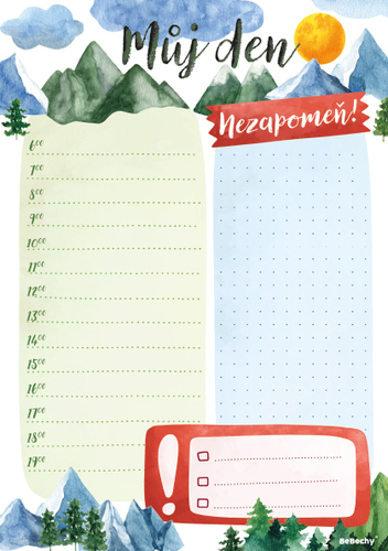 Denní<br/>plánovač Denní<br/>plánovač