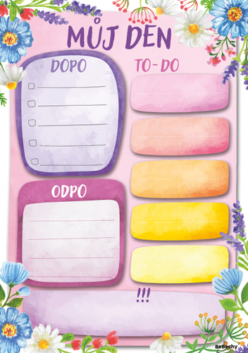 Denní<br/>plánovač Denní<br/>plánovač