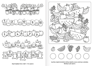 BO762 Omalovánka  - A4 - Procvičujeme základní čísla II, Už počítám!-2